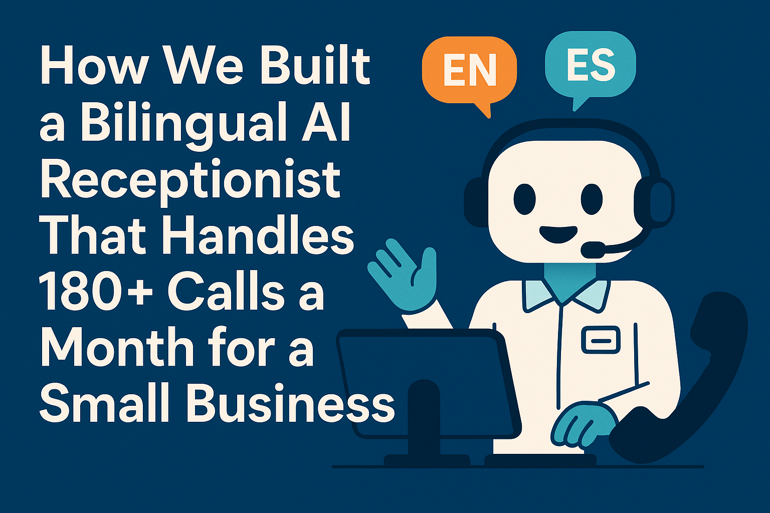 How We Built a Bilingual AI Receptionist That Handles 180+ Calls a Month for a Small Business